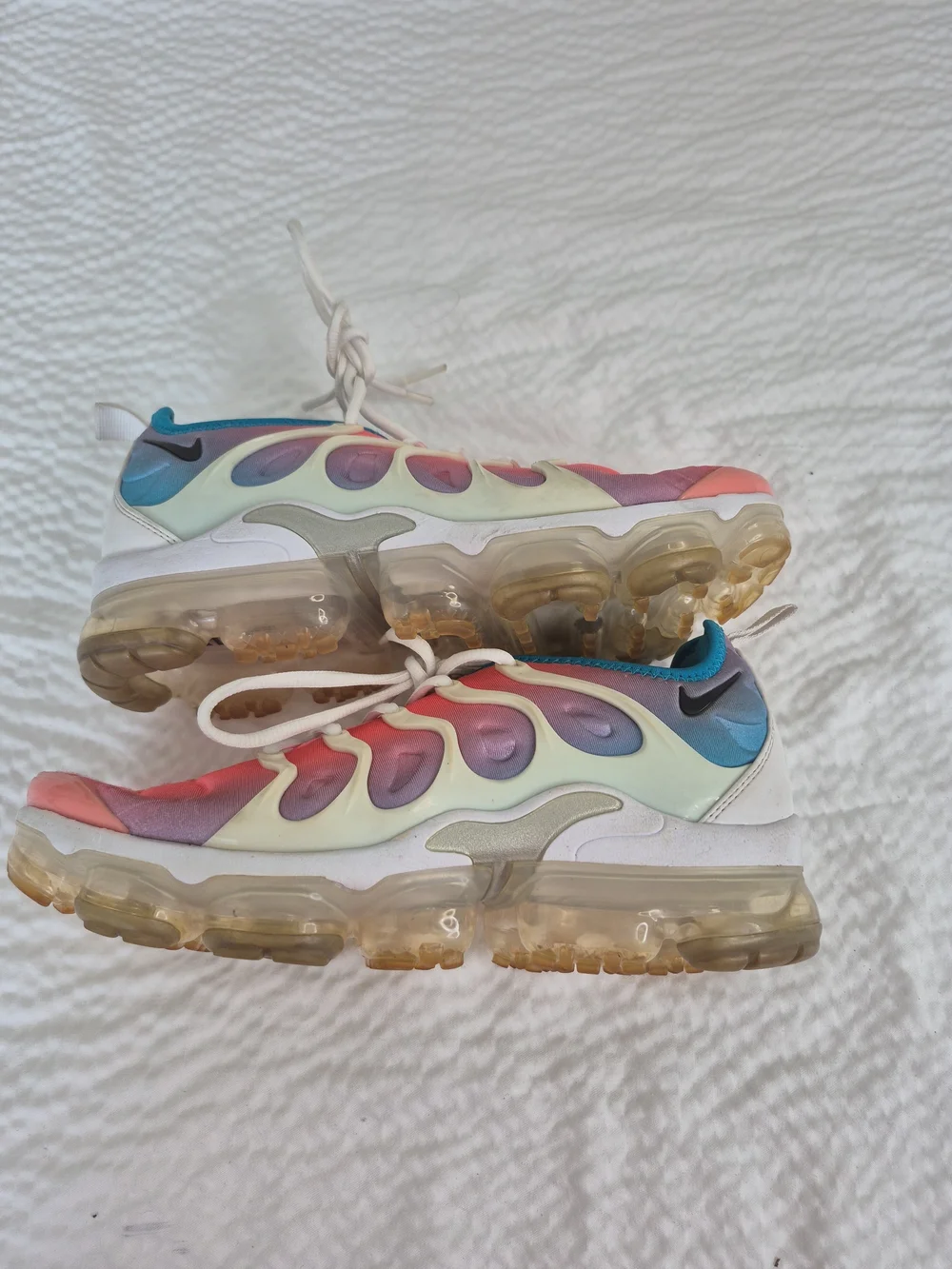 Nike Women's Air Vapormax Plus Lava Glow Blue Lagoon C15862-600 Size 9.5 - Us
